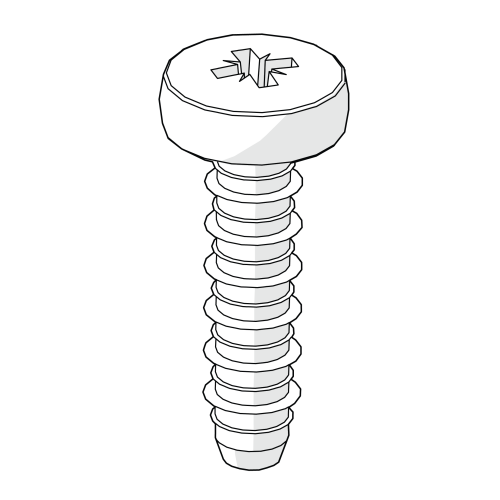 Selvskærende hilo plastite-skrue 4,8 x 18 mm (800.0062)