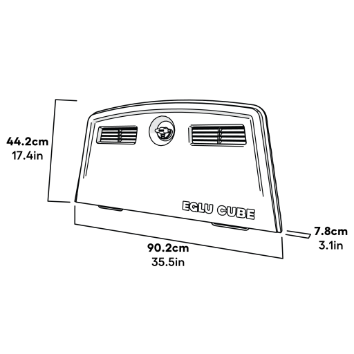 Cube dimensioner på mk2 bagdørssamling (064.0008)