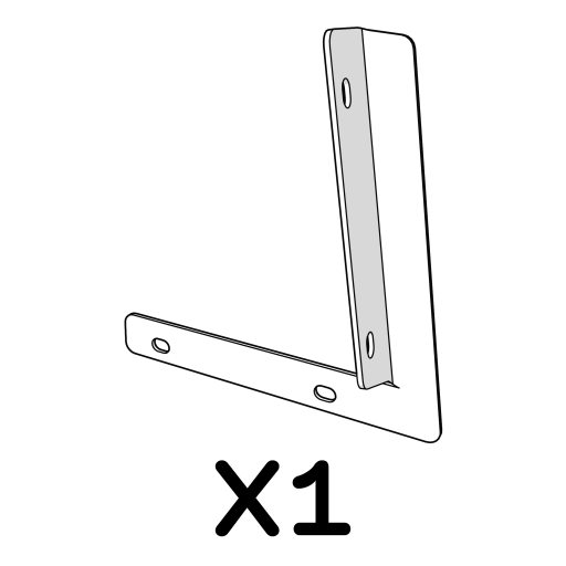 Sidepanelstøtte og venstre stang, bagtil 114.1087 x1