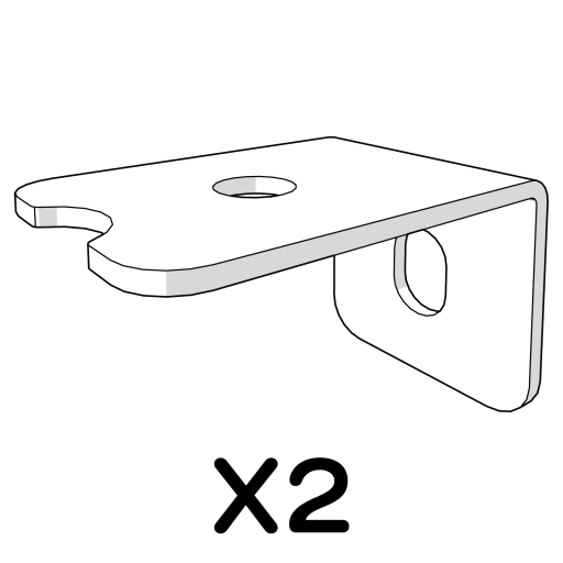 Tagbeslag i midten, foran 114.1051 x2