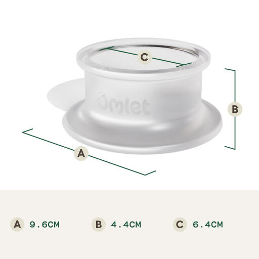 Foderskål til hamster af glas (cm)