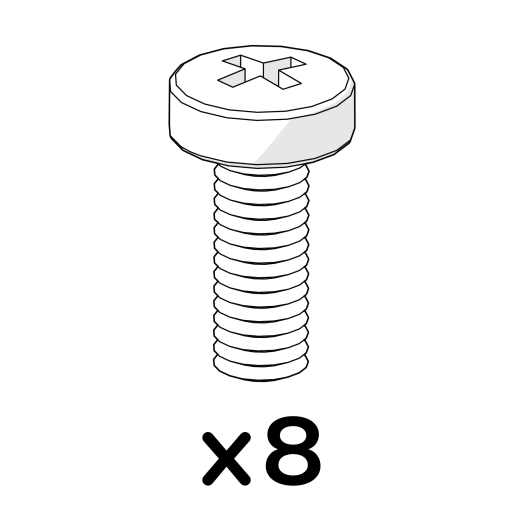 8 x maskinskrue m6 x 16 pozi pan (800.0037)